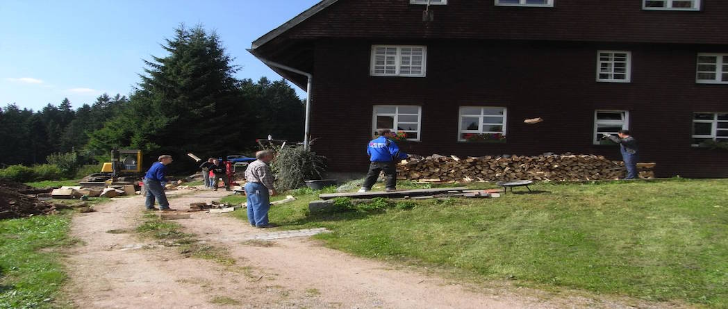 Engagement - Arbeitseinsatz auf unserem Verbindungshaus